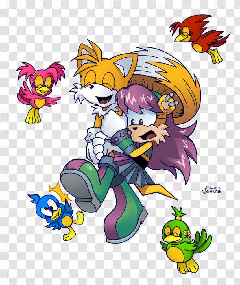 Tails Art Mina Mongoose Sonic The Hedgehog Drawing Fly Away Transparent Png