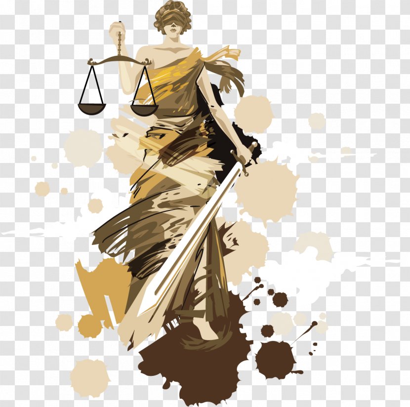 Lady Justice Goddess Coreldraw Transparent Png