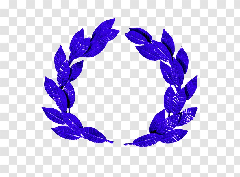 Laurel Wreath Gold Bay Leaf Cobalt Blue Transparent PNG