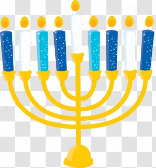 Menorah Hanukkah Judaism Shabbat Candles Transparent PNG