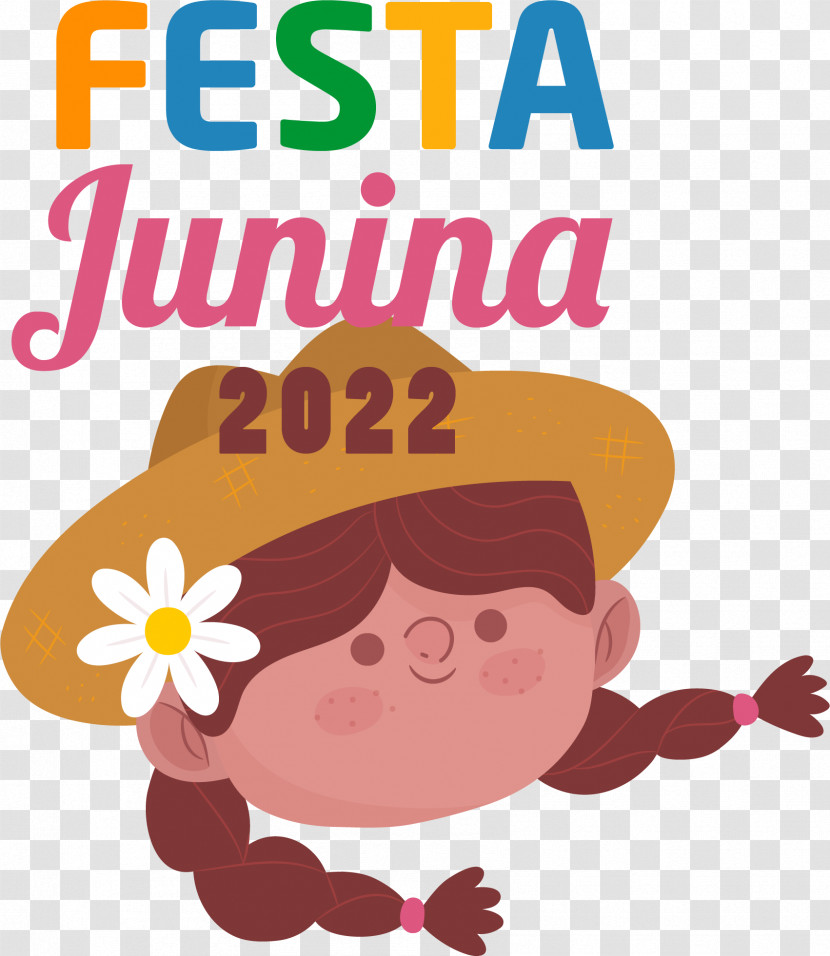 Festa Junina 2022 Cartoon Logo Text 2022 Transparent PNG