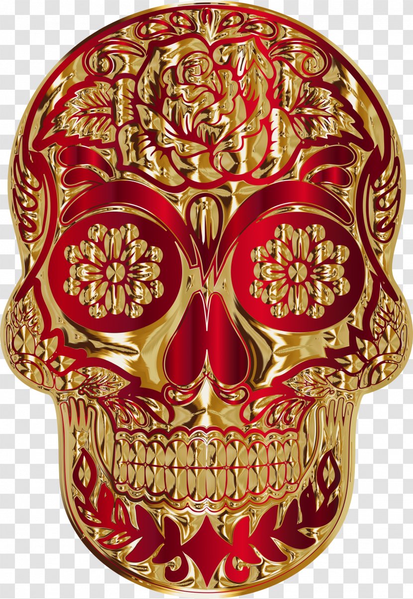 Calavera Skull Clip Art Image - Sugar Transparent PNG