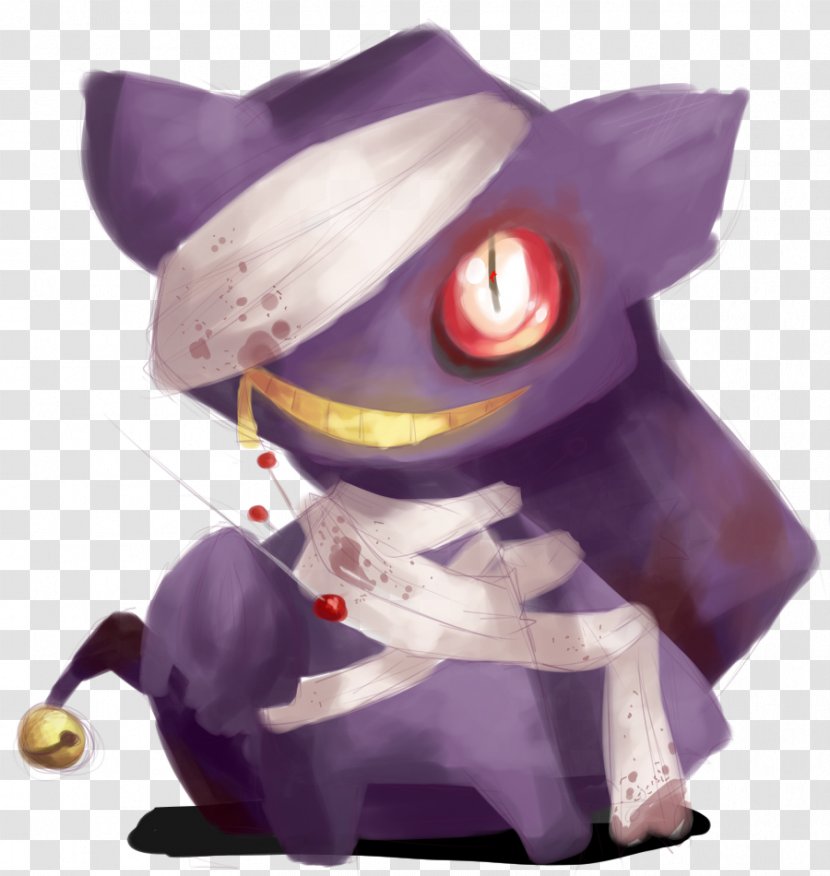 Banette Haunter Fan Art Pokémon - Purple - Pokemon Transparent PNG