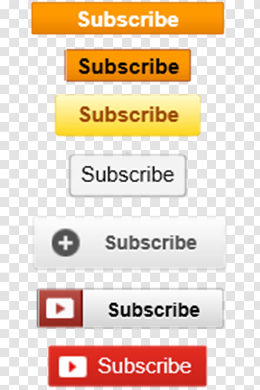 Button YouTube Evolution - Number - Subscribe Transparent PNG