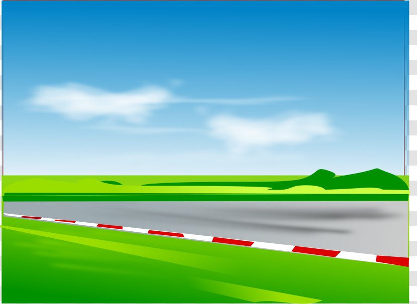 Race Track Road Racing Auto Clip Art - Grass Family - Open Cliparts Transparent PNG
