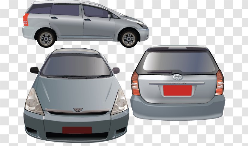 Minivan Compact Car Toyota Door - Vehicle - Wishes Vector Transparent PNG