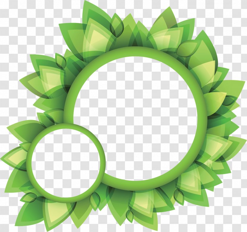 Leaf Logo Circle - Clockwise Transparent PNG