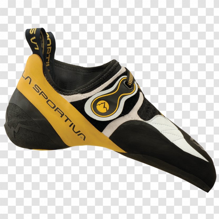Climbing Shoe La Sportiva Bouldering - Black - Yellow Transparent PNG