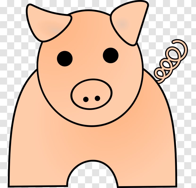 Domestic Pig Clip Art - Snout - Clipart Transparent PNG