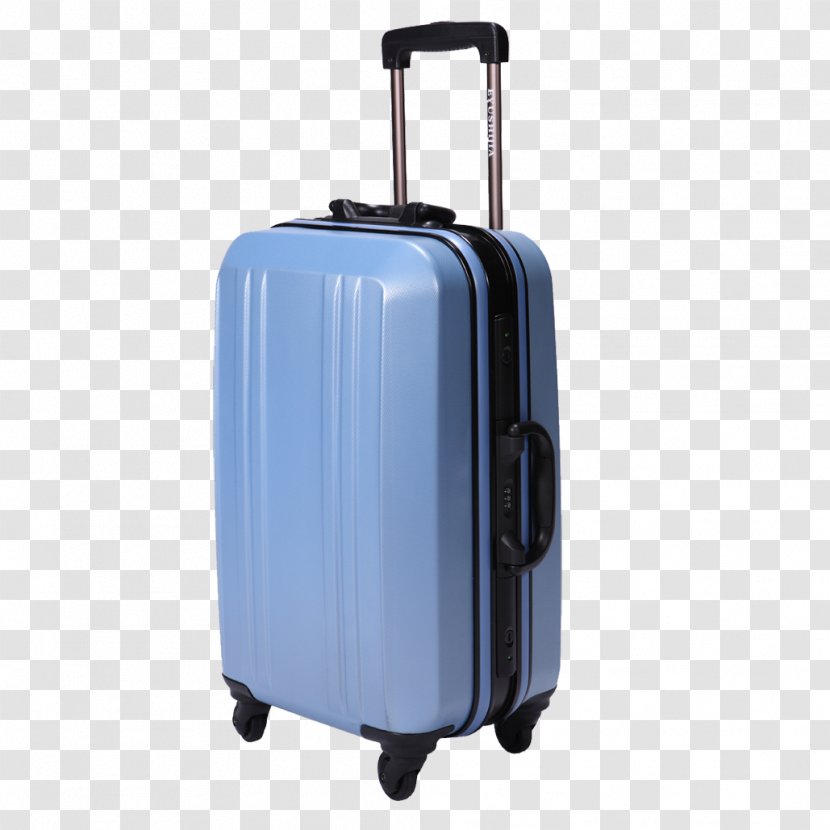 Suitcase Travel Trolley Blue - Hand Luggage - Light Transparent PNG