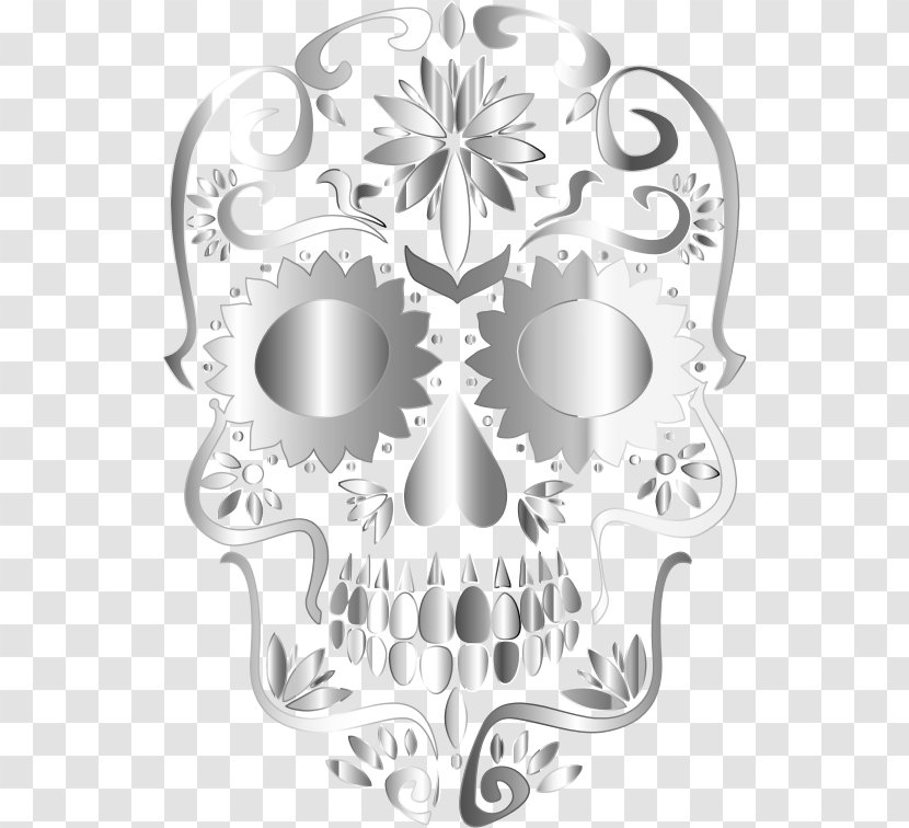 Skull Calavera Clip Art - Human Skeleton Transparent PNG