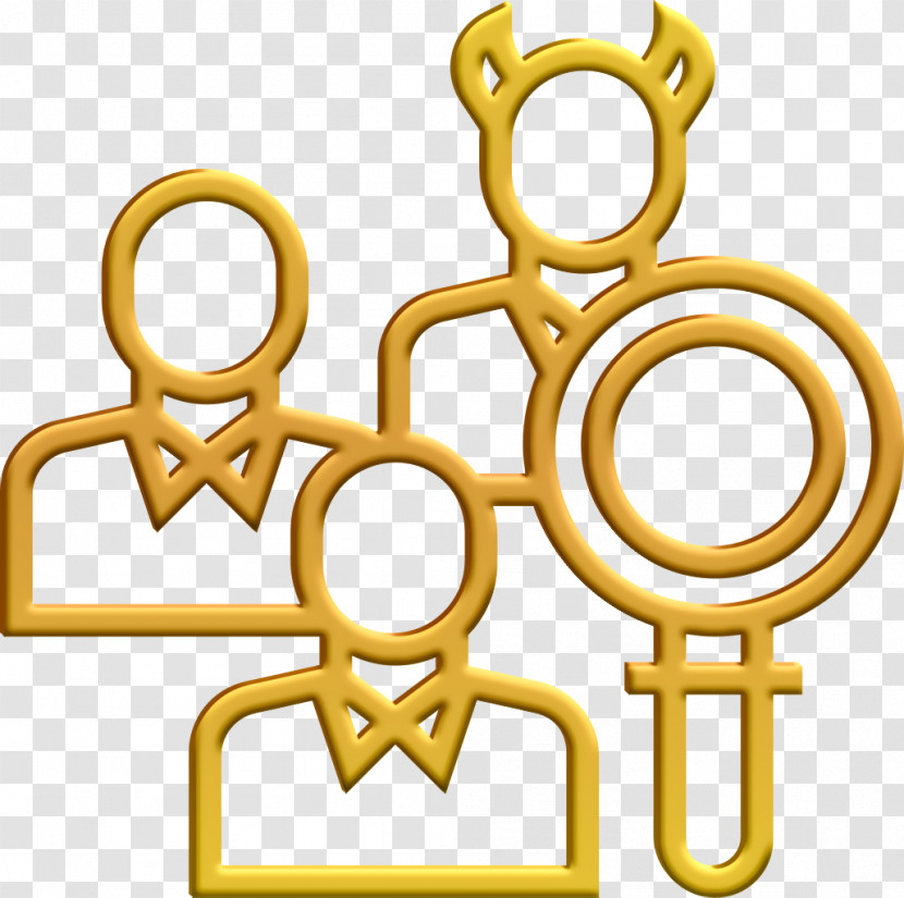 Identify Icon Corruption Elements Icon Fraud Icon Transparent PNG