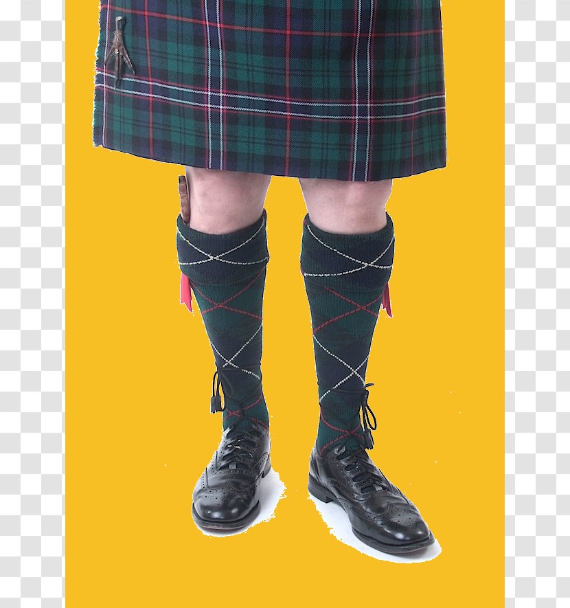 Tartan Argyle Kilt Highland Dress Hose - Footwear - Tartans Transparent PNG