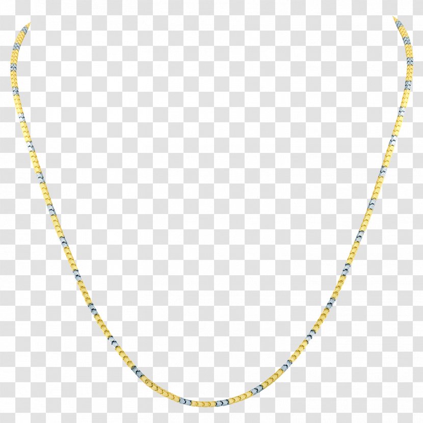 Necklace Body Jewellery Jewelry Design Line - Golden Chain Transparent PNG