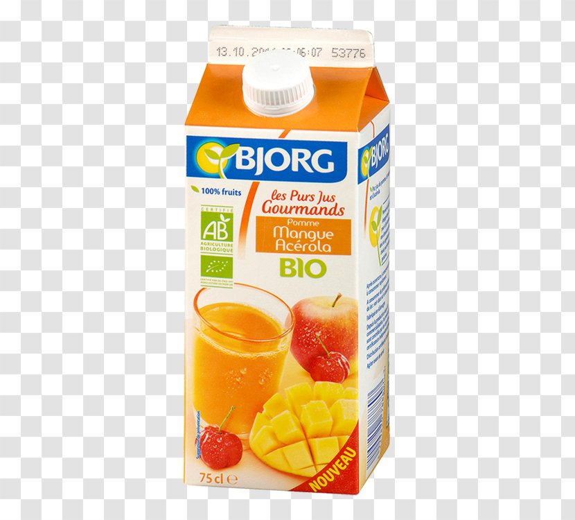 Orange Drink Juice Apple Almond Milk - Fruchtsaft Transparent PNG