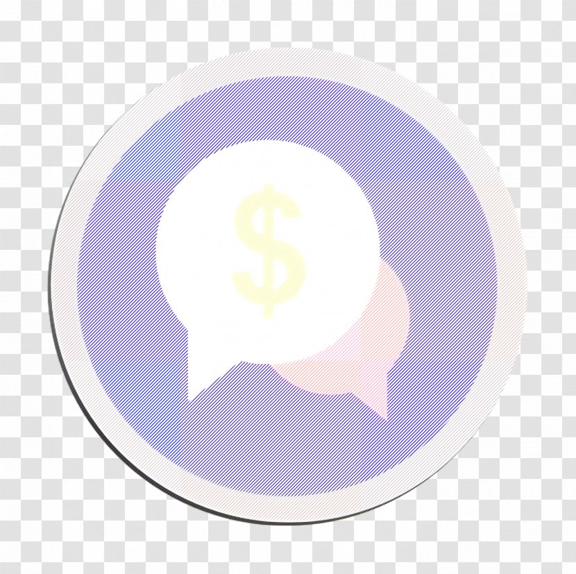 Bubble Icon Chat Dollar - Moon Fried Egg Transparent PNG