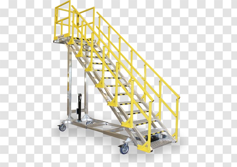 Industry Ladder Stairs Aerial Work Platform Aviation - Industrial Worker Transparent PNG