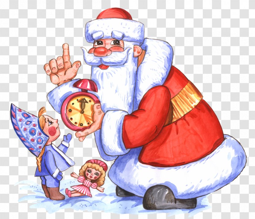 Ded Moroz Snegurochka New Year Holiday Birthday - Christmas Ornament - Santa Transparent PNG