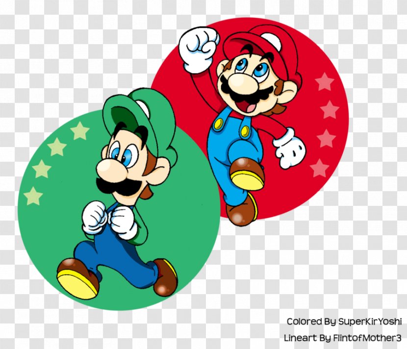 Super Mario Bros. All-Stars & Luigi: Superstar Saga - Christmas Ornament - All-star Transparent PNG