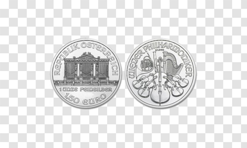 Austrian Silver Vienna Philharmonic Coin - Gold Transparent PNG