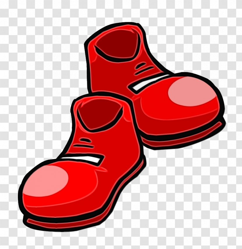 Footwear Red Clip Art Shoe Carmine Transparent PNG