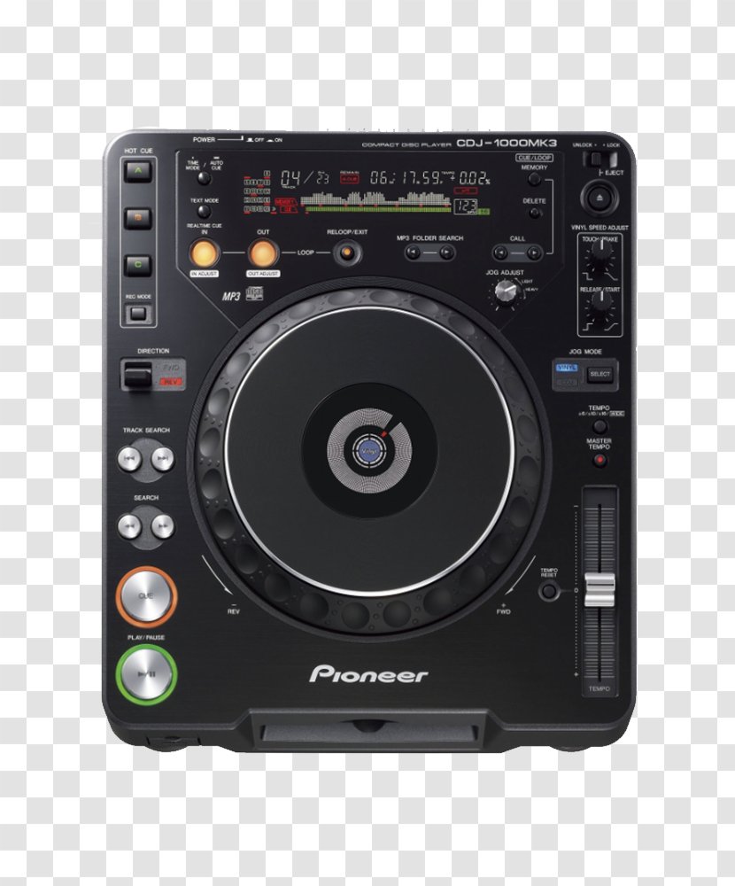 CDJ-1000MK3 Disc Jockey Pioneer DJ - Dj Mixer - Turntable Transparent PNG
