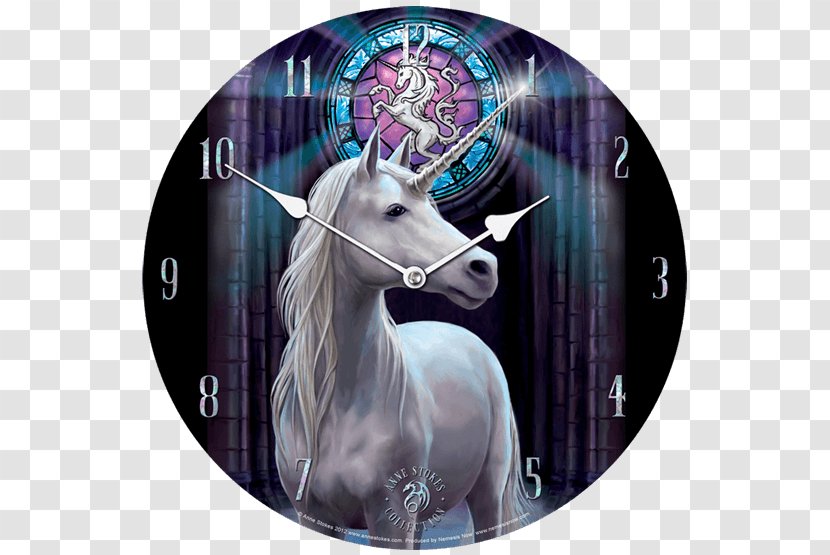 Crystal Enchantment Clock Fantastic Art Artist - Unicorn Head Transparent PNG