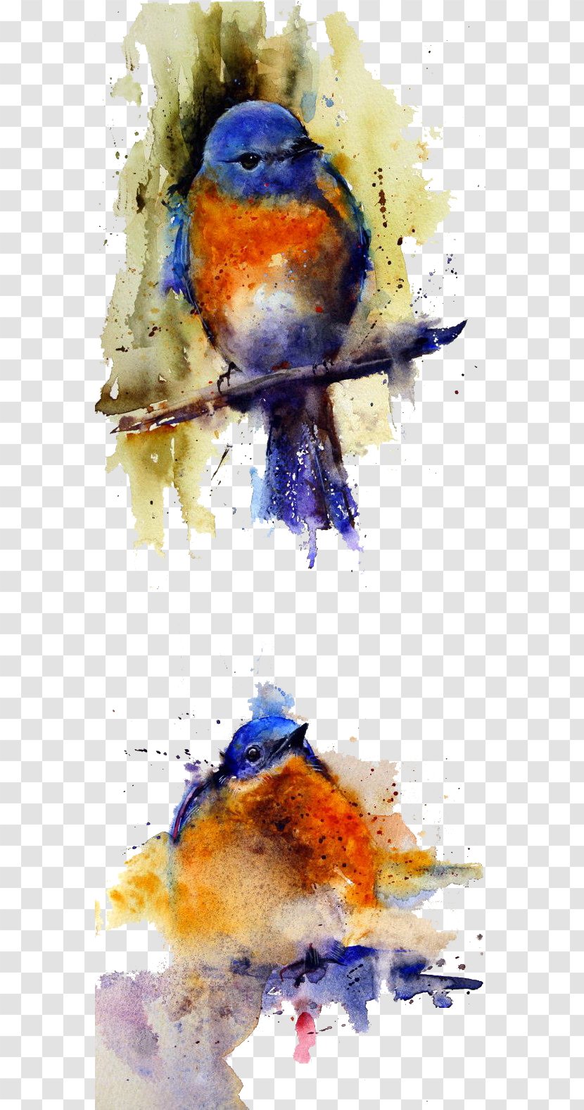 Watercolor: Animals Watercolor Painting Artist Oil - Art - Paintings Sparrow Transparent PNG