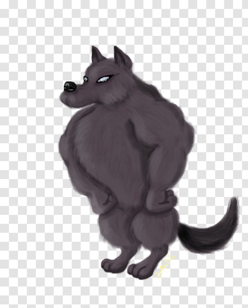 DeviantArt Dog Drawing Cat Artist - Cartoon - Painted Gray Wolf Transparent PNG