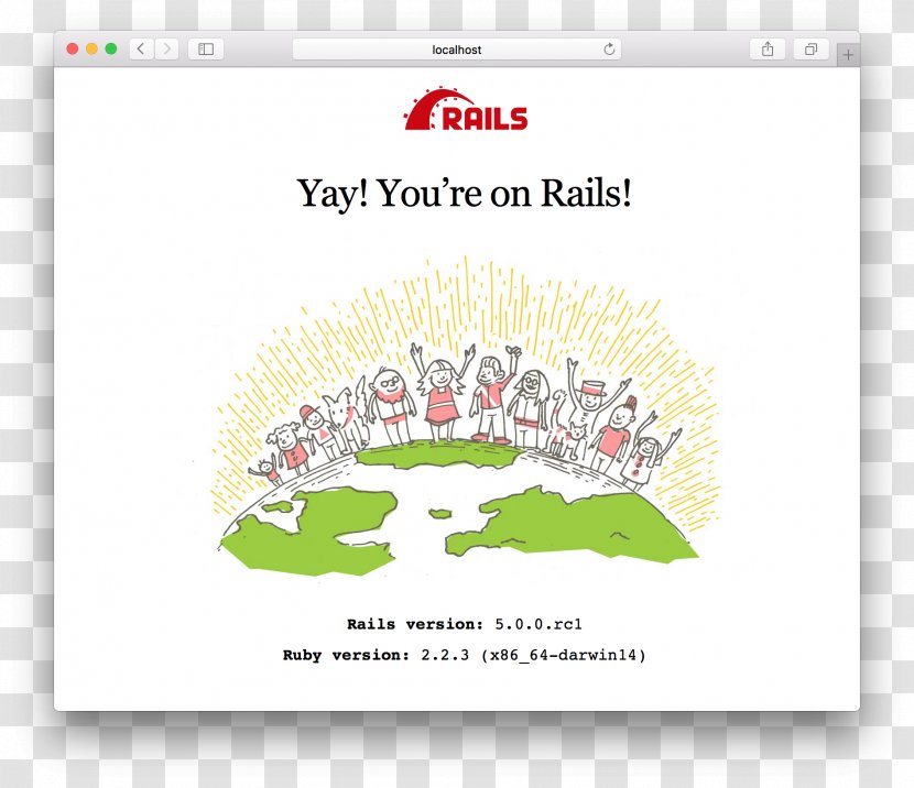 Ruby On Rails Localhost Web Browser Installation Docker - Computer Servers Transparent PNG