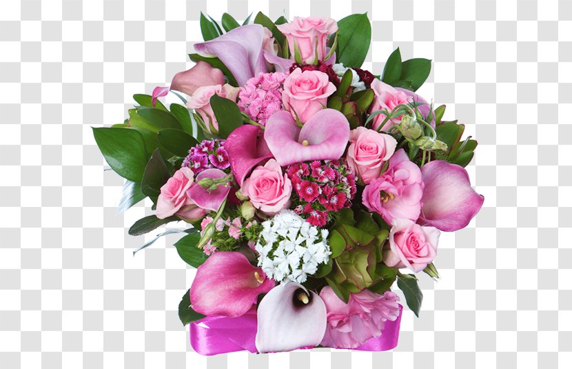 Garden Roses Flower Bouquet Floral Design Cut Flowers - Pink Transparent PNG