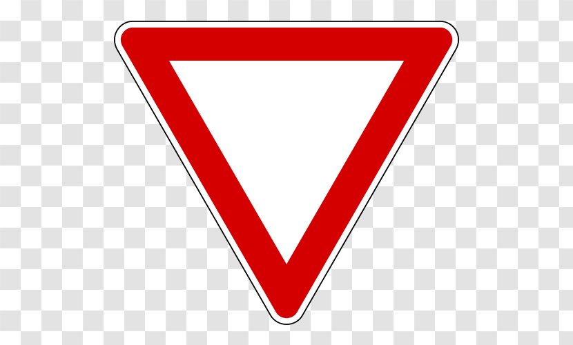 Traffic Sign Road Highway Yield - Driving - El Paso Transparent PNG