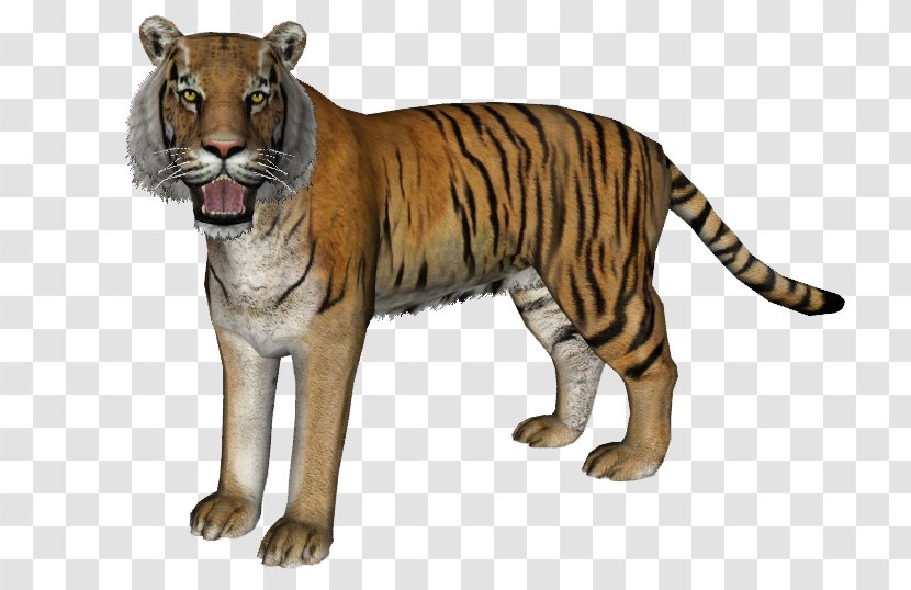 Zoo Tycoon 2 Trinil Tiger Javan Bali - Indochinese Transparent PNG