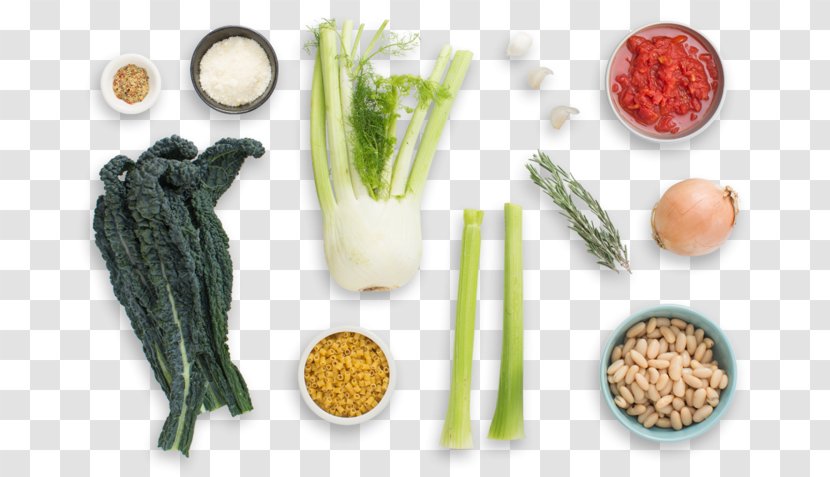 Pasta E Fagioli Vegetarian Cuisine Italian Leaf Vegetable - Diet Food - Lacinato Kale Transparent PNG