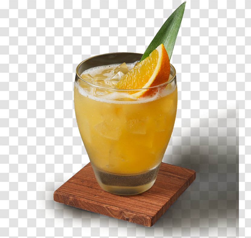 Mai Tai Punch Rum Cocktail Garnish Hamburger - Harvey Wallbanger Transparent PNG
