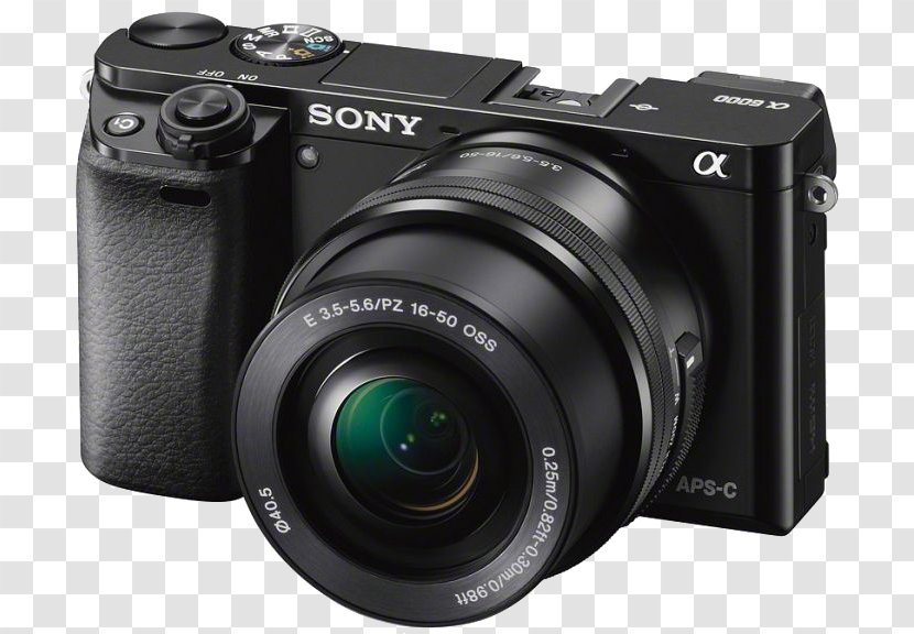 Sony α6000 Mirrorless Interchangeable-lens Camera Kit Lens E PZ 16-50mm F/3.5-5.6 OSS - Reflex Transparent PNG