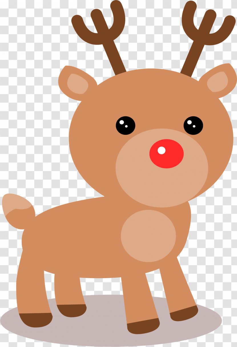Rudolph Reindeer Santa Claus Christmas Clip Art Transparent PNG