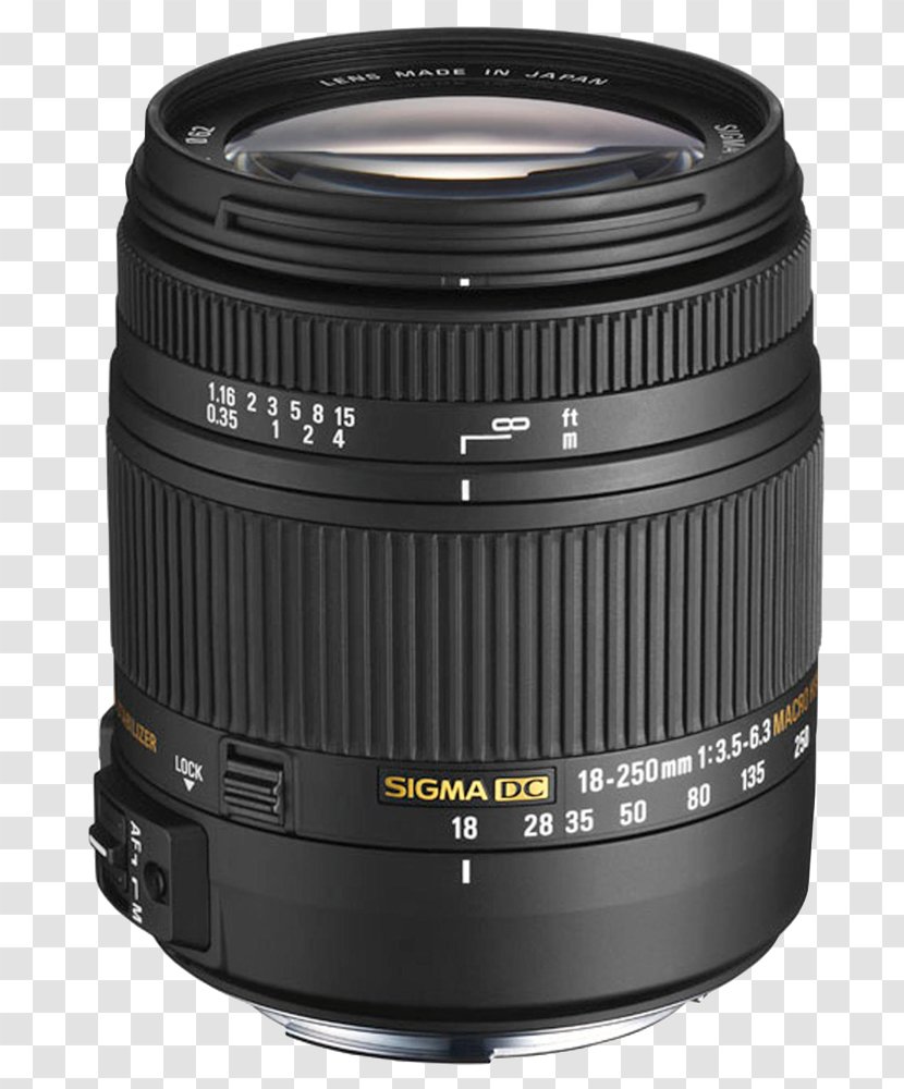 Canon EF Lens Mount Sigma 18-250mm F/3.5-6.3 30mm F/1.4 EX DC HSM Corporation Camera Transparent PNG