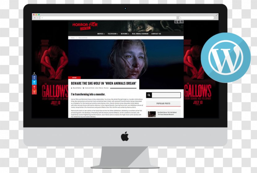 Brand Display Advertising Logo New Media - Horror Movie Transparent PNG