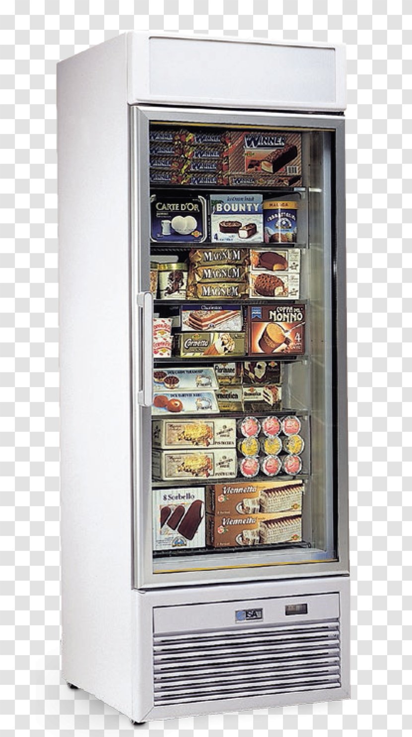 Ice Cream Parlor Gelato Expositor Refrigerator - Refrigeration Transparent PNG