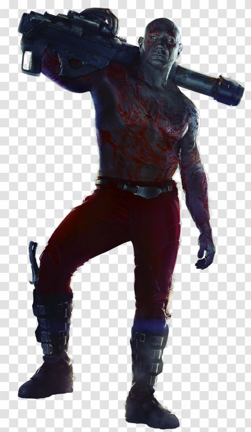 Drax The Destroyer Rocket Raccoon Groot Star-Lord Gamora - Dave Bautista Transparent PNG