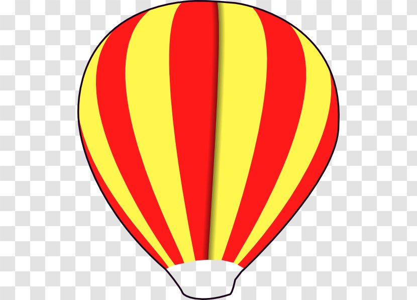 Hot Air Balloon Clip Art - Yellow - Basket Transparent PNG