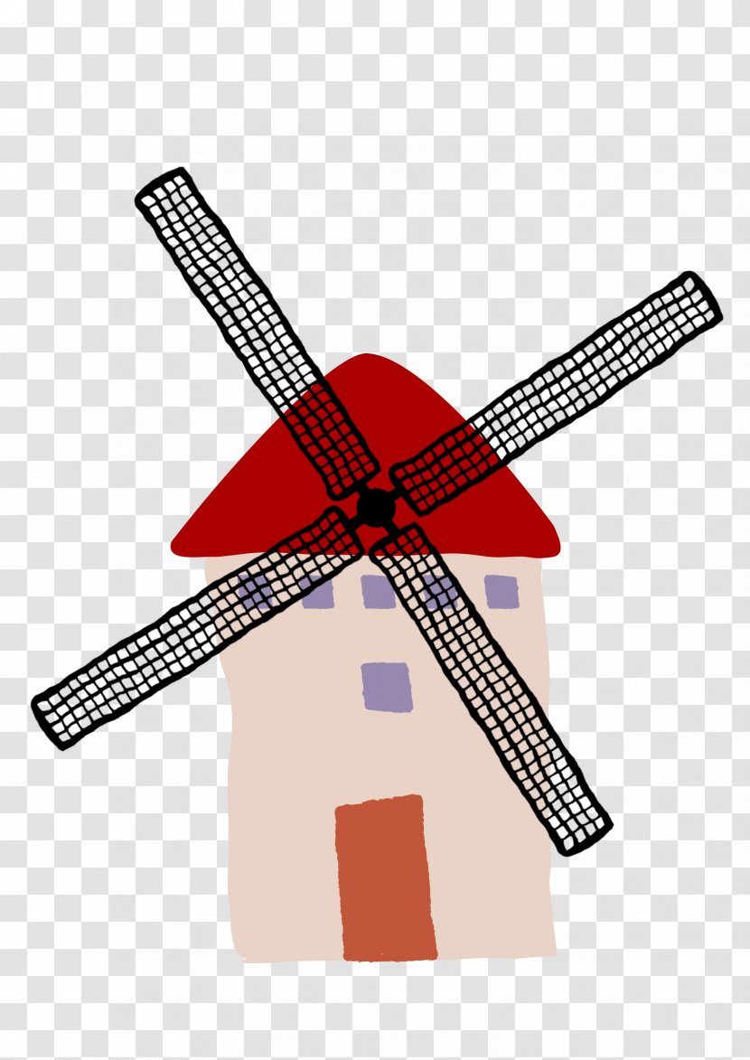 La Mancha Windmill Clip Art - Public Domain Transparent PNG