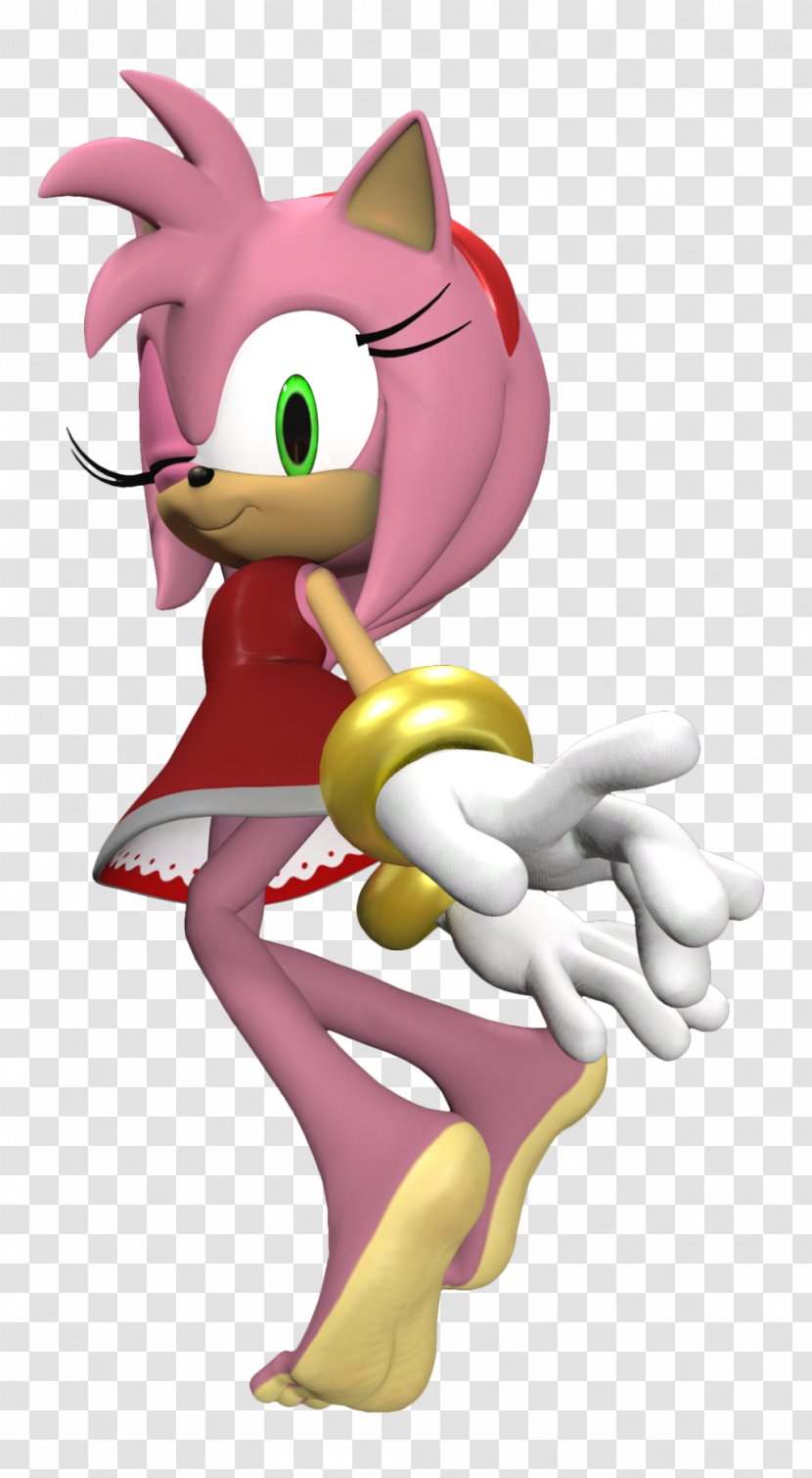 Amy Rose Sonic The Hedgehog Rouge Bat 3D Blast Generations - Heart Transparent PNG