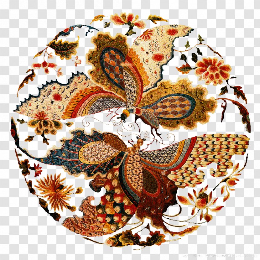 Embroidery Embroiderer Clip Art - Invertebrate - Butterfly Transparent PNG