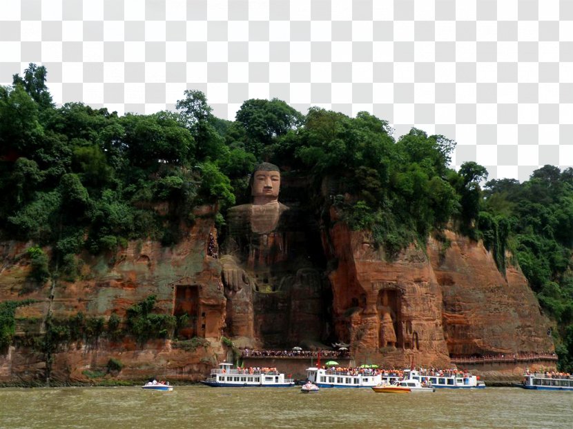 Leshan Giant Buddha Mount Emei Bagan Mogao Caves Stone Sculpture Transparent PNG