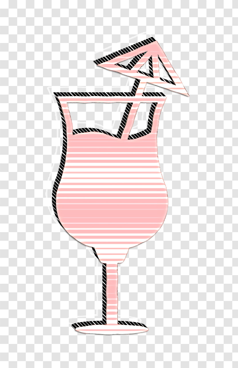 Food Icon Cocktail Glass With An Umbrella Icon Drinks Set Icon Transparent PNG