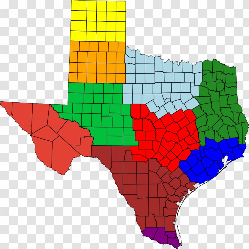 Texas Vector Map Transparent PNG