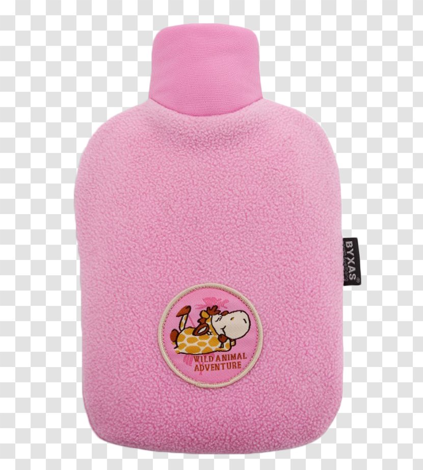 Hot Water Bottle Gratis Bag - Pink Transparent PNG
