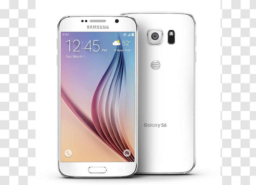 Samsung Galaxy S6 White Android Unlocked - Gadget Transparent PNG